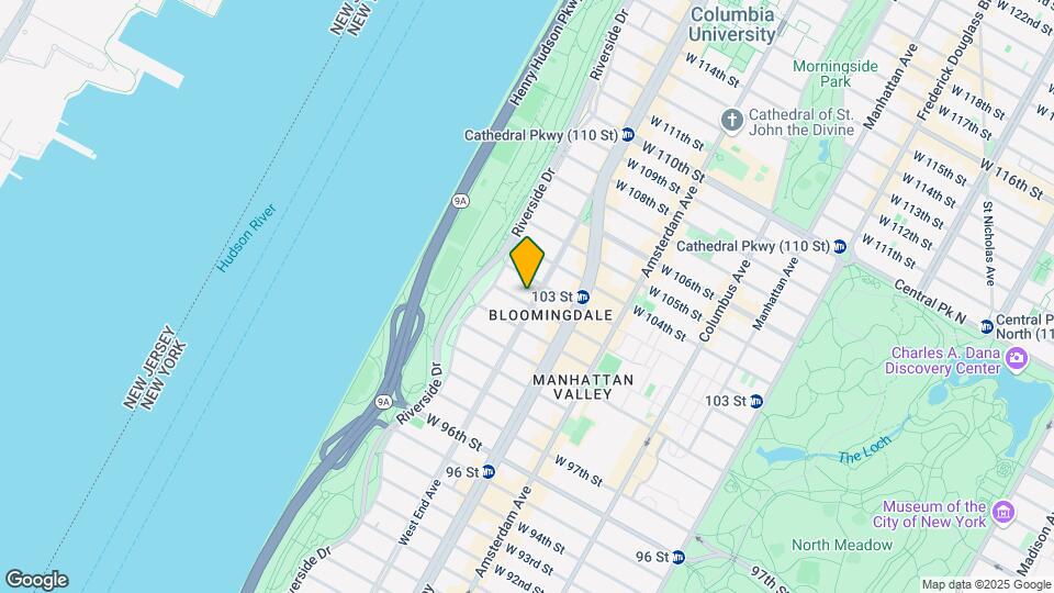 865 West End Ave Mapa y Detalles de la Ubicación