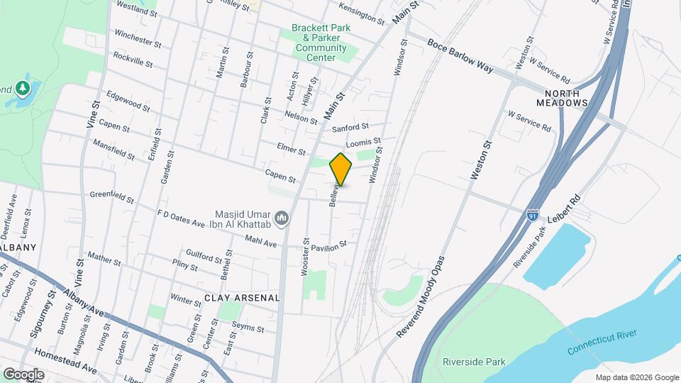 274 Bellevue St Map and Location Details
