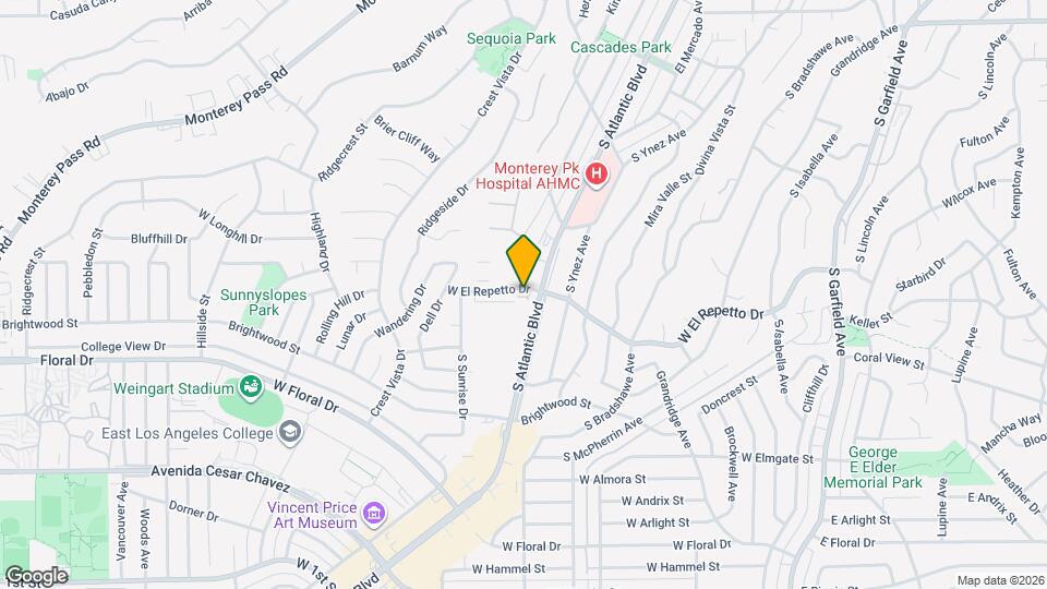 814 W El Repetto Dr, Unit Single #A Map and Location Details