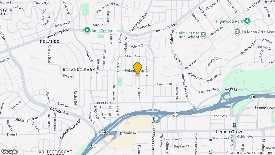 3968 Violet St Map and Location Details