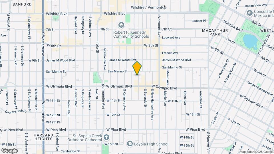 961 S Catalina St Map and Location Details