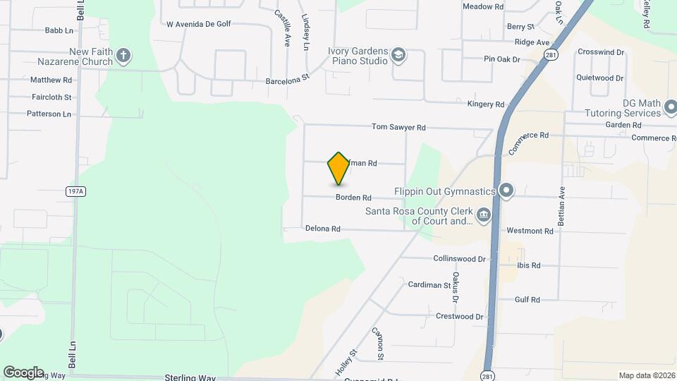 5432 Borden Rd Map and Location Details