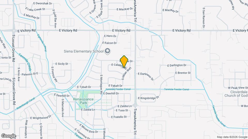 3053 E Calabria Dr Map and Location Details