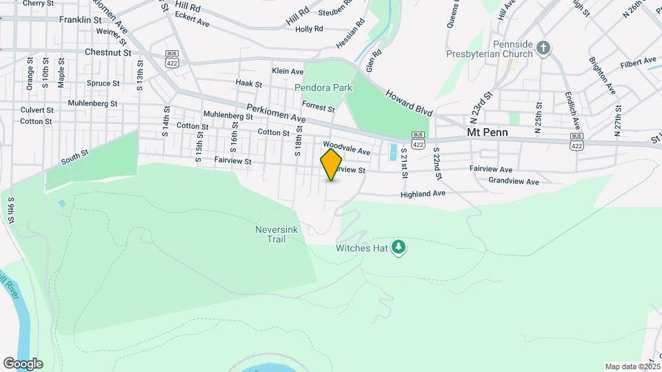 Mount Penn Manor Apartments Map and Location Details