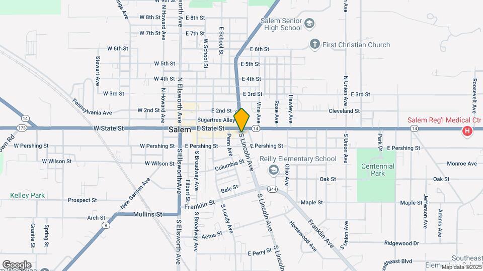 123 S Lincoln Ave Map and Location Details