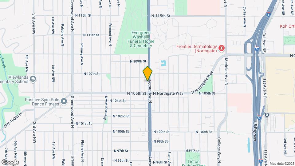 10531 Aurora Ave N Map and Location Details