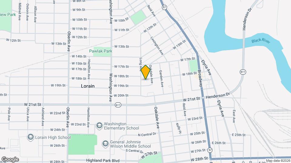 703 W 18th St Map and Location Details