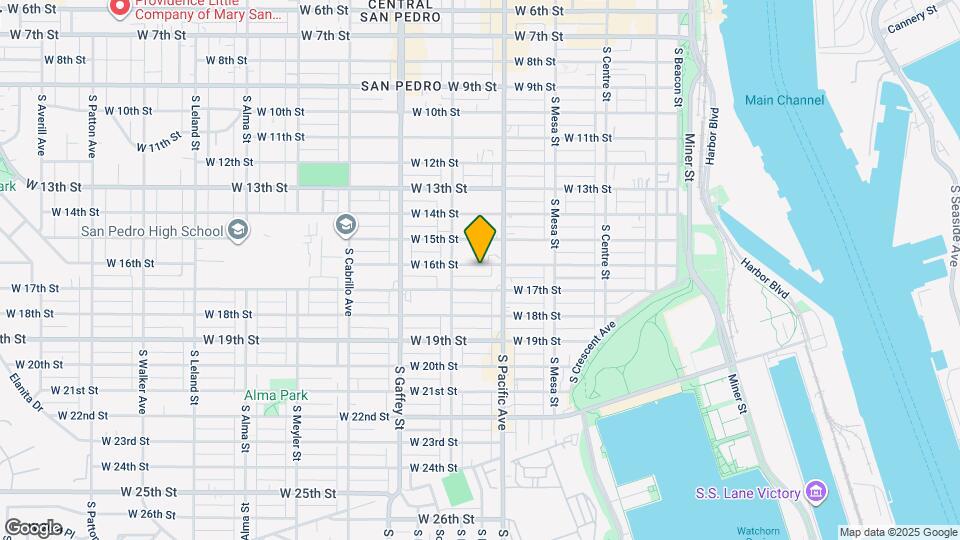 543 W 16th St Map and Location Details