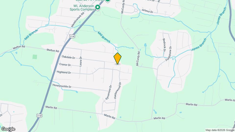 103 Hunterwood Ct Mapa y Detalles de la Ubicación