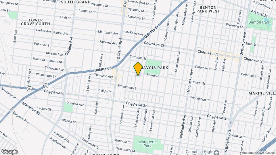 3614 Tennessee Ave Map and Location Details