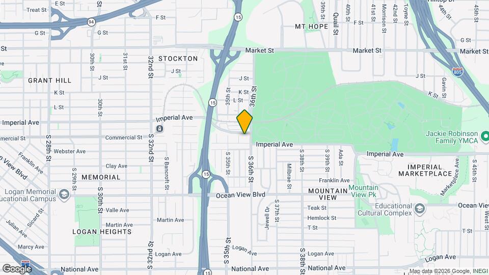 3585-89 Imperial Ave Map and Location Details