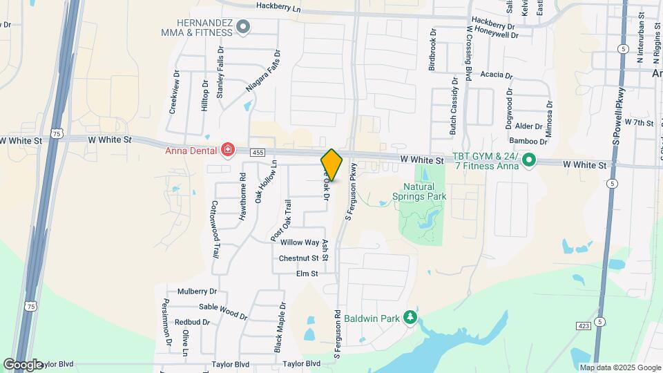 911 Live Oak Dr Map and Location Details