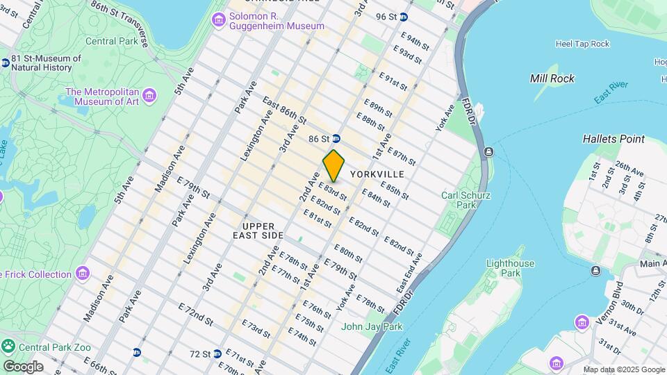 319 E 83rd St Mapa y Detalles de la Ubicación