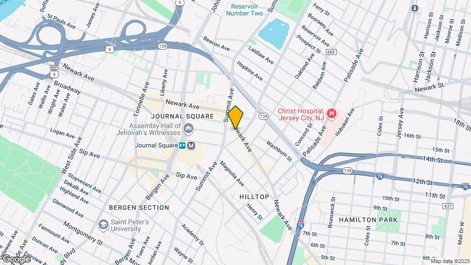 637 Newark Ave Map and Location Details