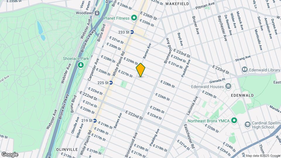 817 E 227th St Map and Location Details