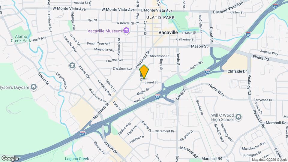 102 Laurel St Map and Location Details