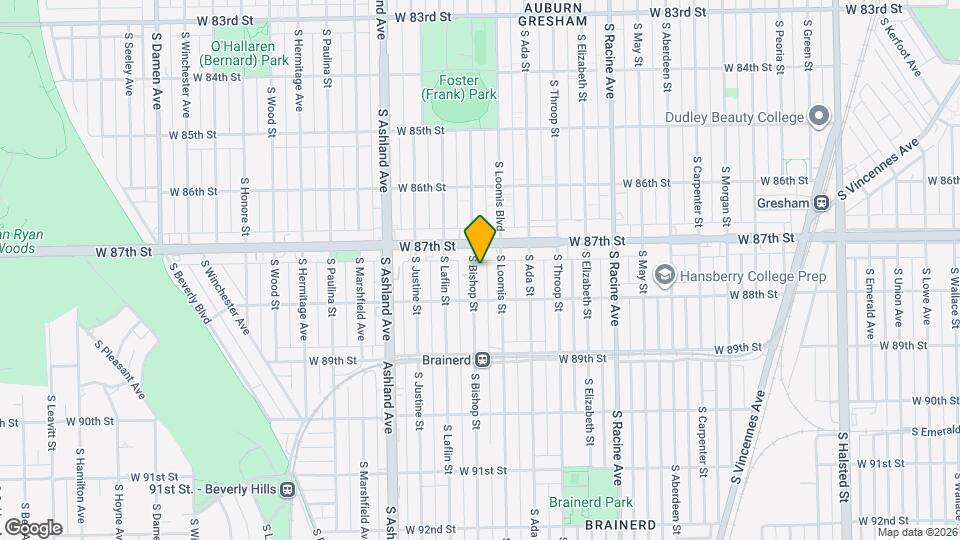 8725 S Bishop St Map and Location Details