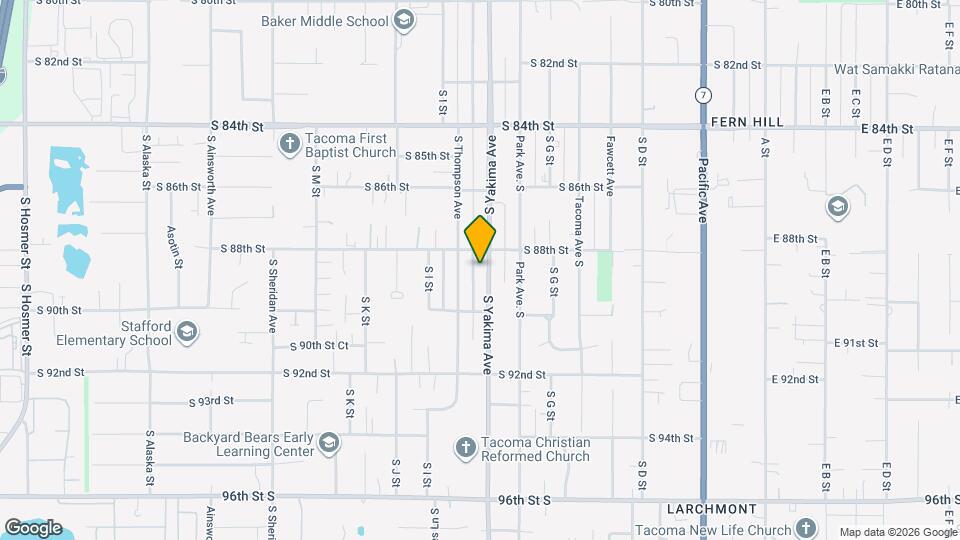 8816 S Yakima Ave Map and Location Details