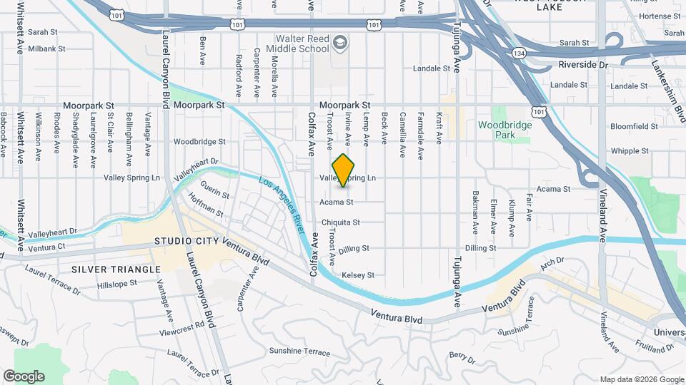 4217 Irvine Ave Map and Location Details