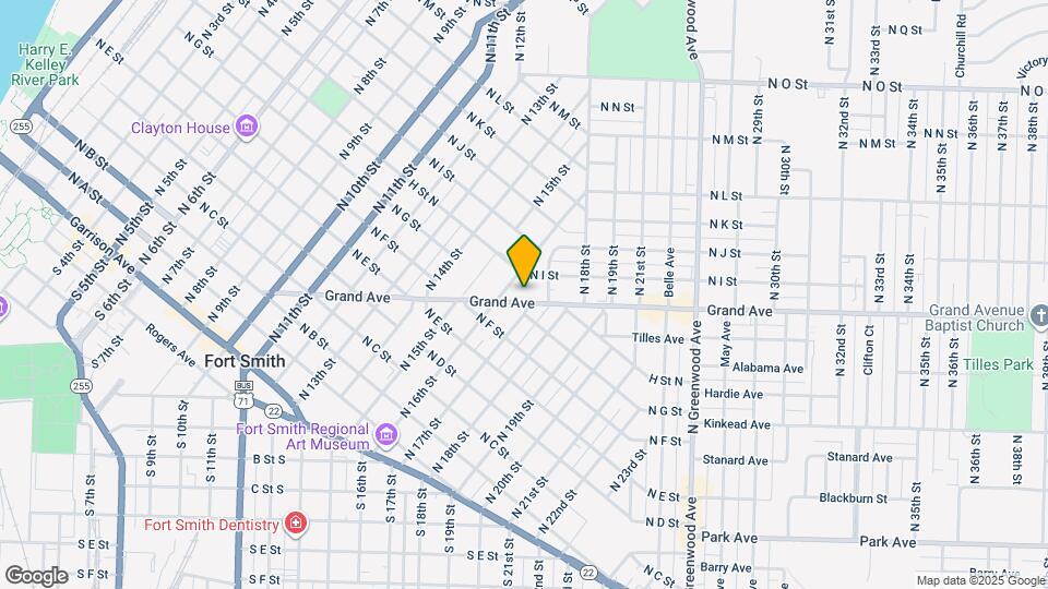 1619 Grand Ave Map and Location Details