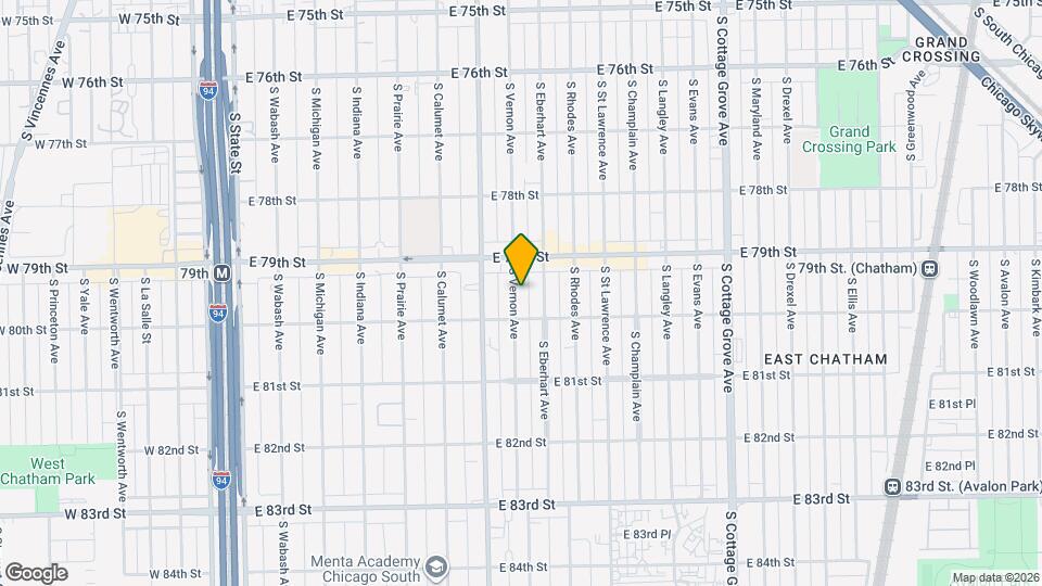 7937 S Vernon Ave Map and Location Details
