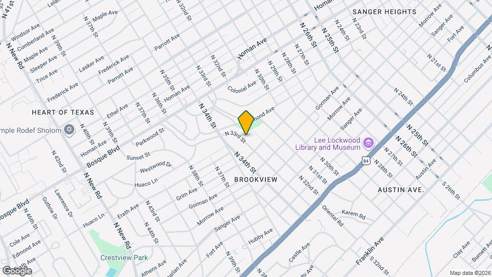 1031 N 33rd St Map and Location Details