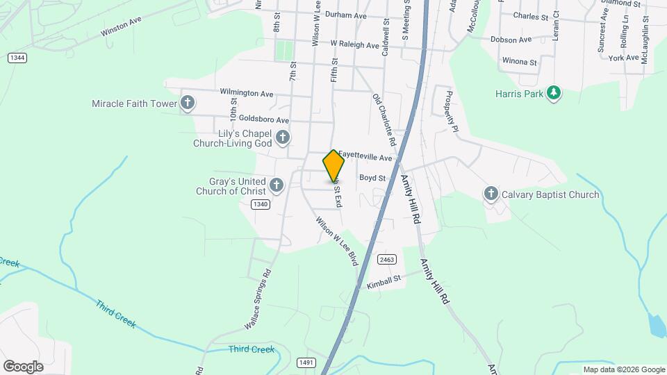 502 Hickory Ave Map and Location Details