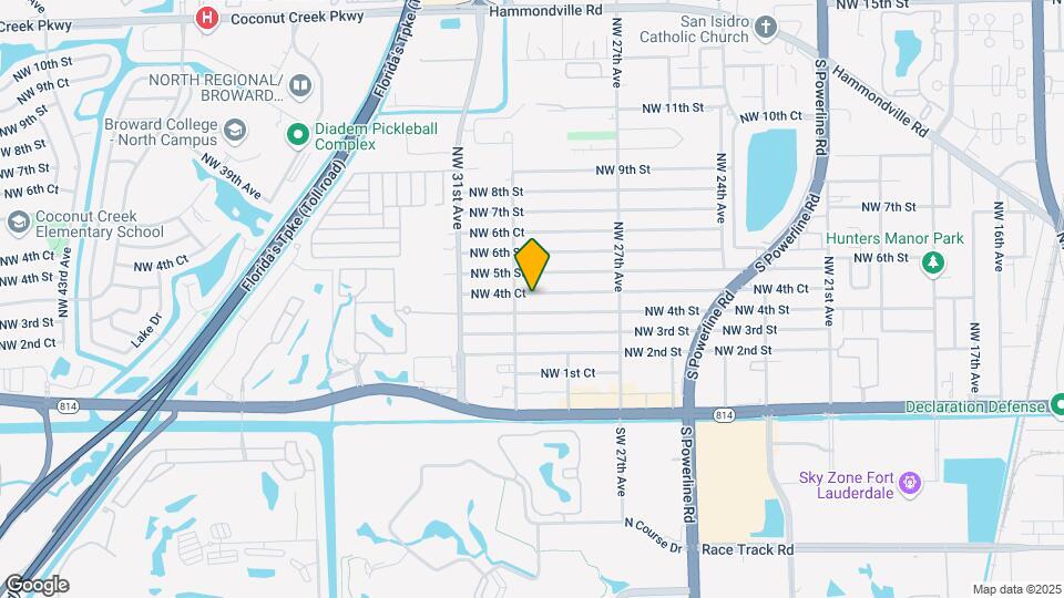 2850 NW 4th Ct Map and Location Details
