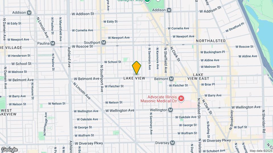 1150 W Belmont Ave Map and Location Details