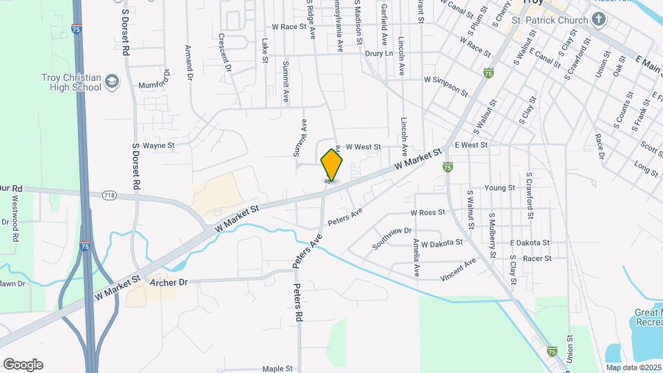 519 W Market St Map and Location Details