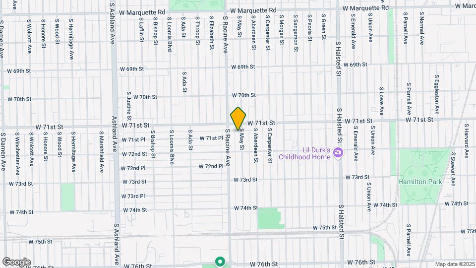 7122 S May St Map and Location Details