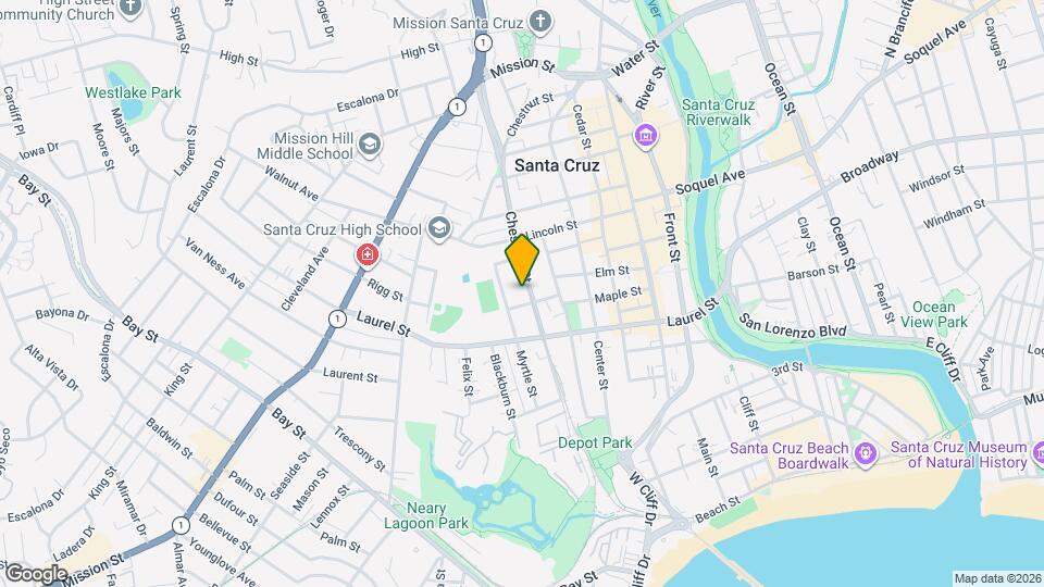 309 Chestnut St Map and Location Details