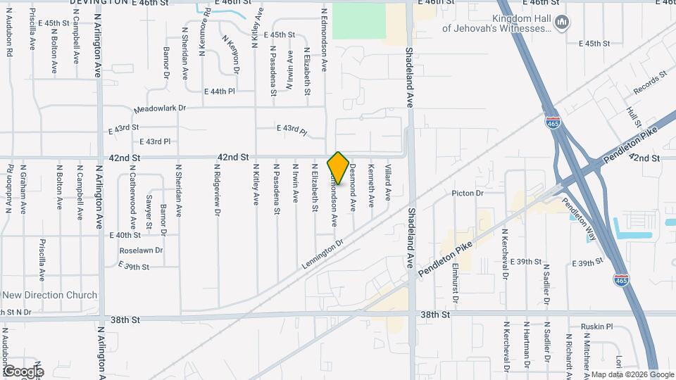 4131 N Edmondson Ave Map and Location Details