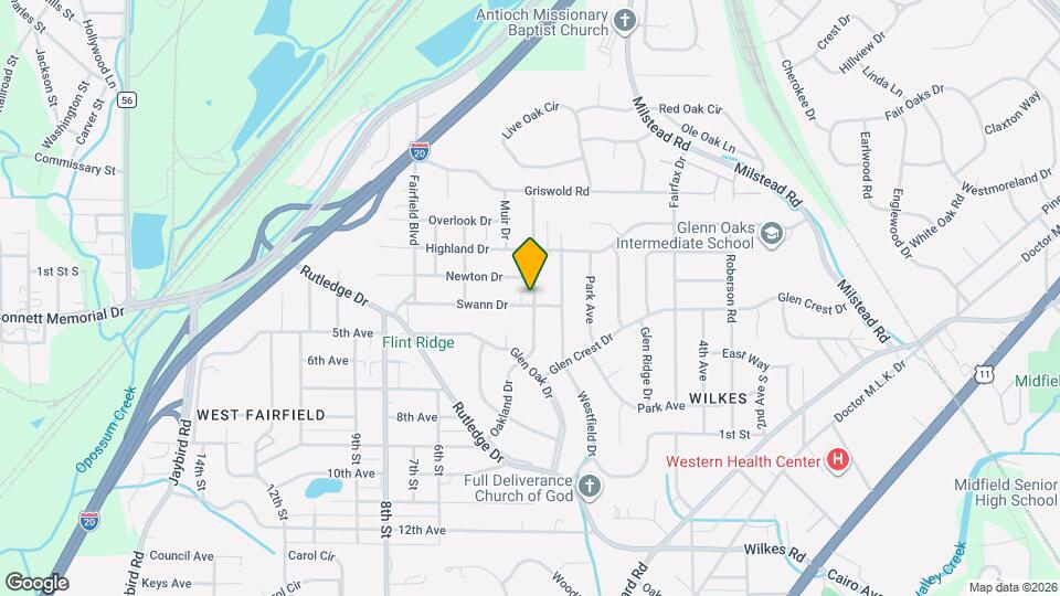 300 Swann Dr Map and Location Details