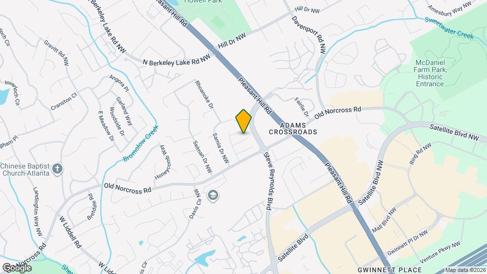3611 Gainesway Ct NW Map and Location Details