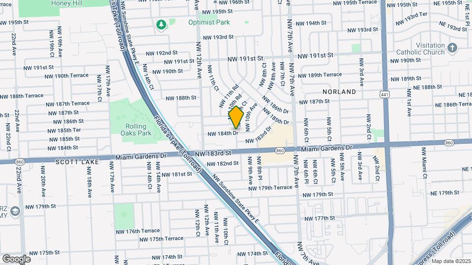A431 NW 184th Dr Map and Location Details