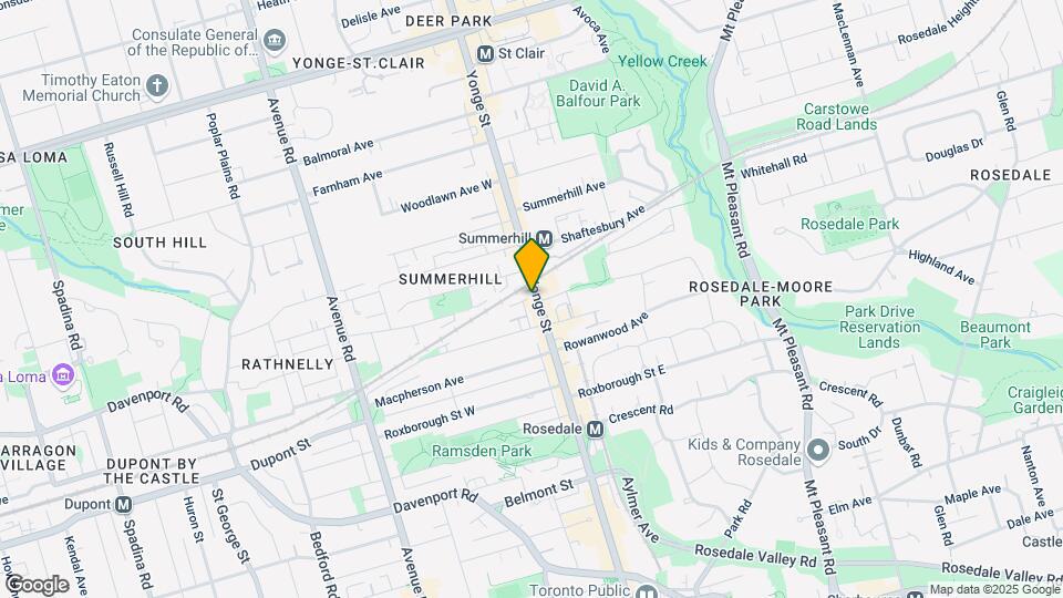 1174-1174 Yonge St Map and Location Details