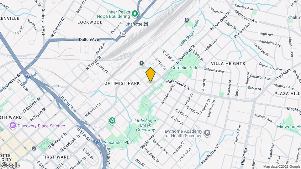 1511 N Davidson St Mapa y Detalles de la Ubicación