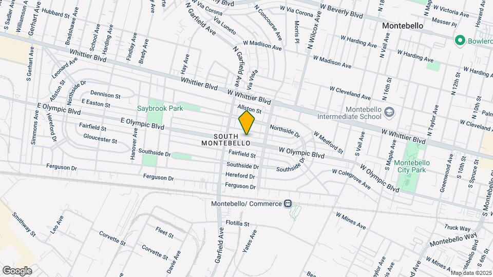 6649-6653 1/2 E. Olympic Mapa y Detalles de la Ubicación