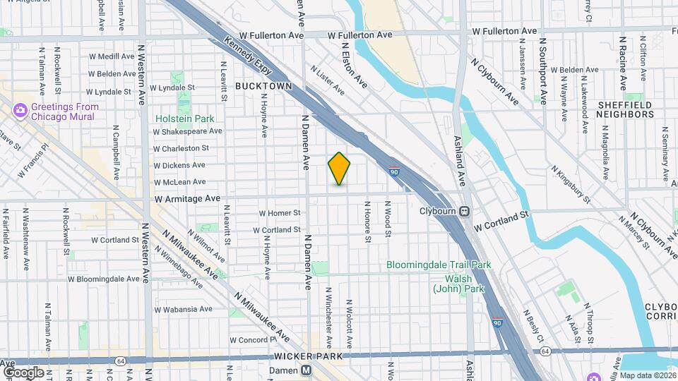 1910 W Armitage Ave Mapa y Detalles de la Ubicación