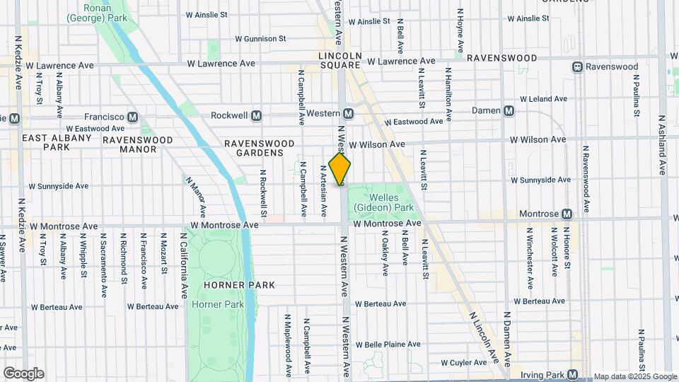 4450 N Western Ave Mapa y Detalles de la Ubicación