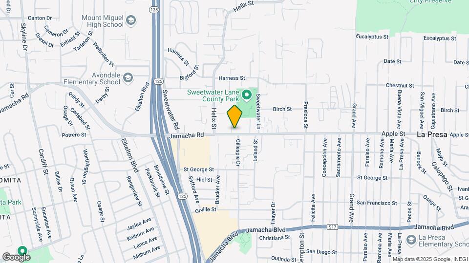 1101-1107 Jamacha Ln Map and Location Details