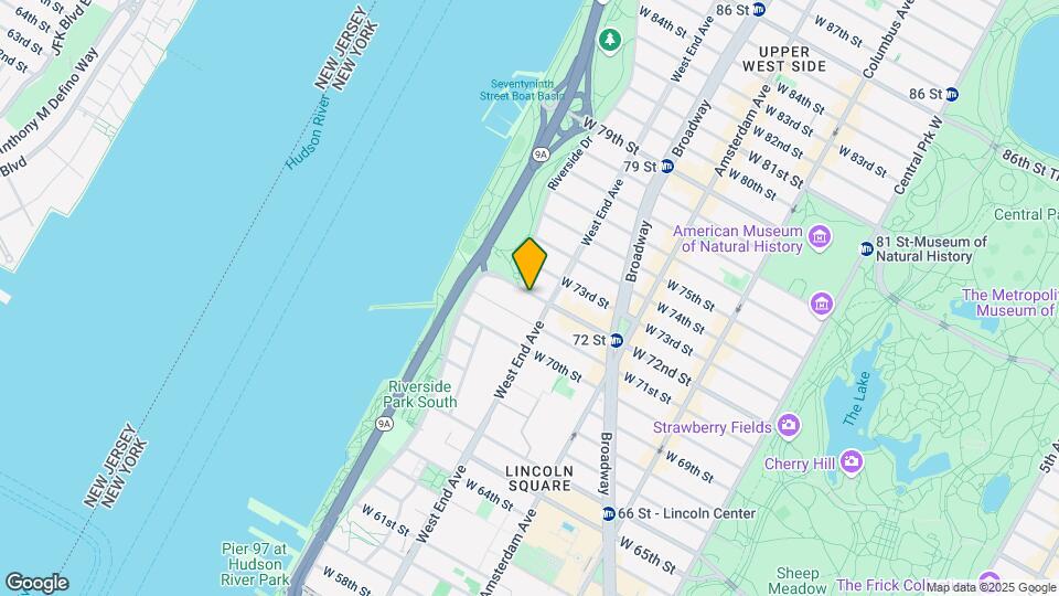 310 W 72nd St Map and Location Details