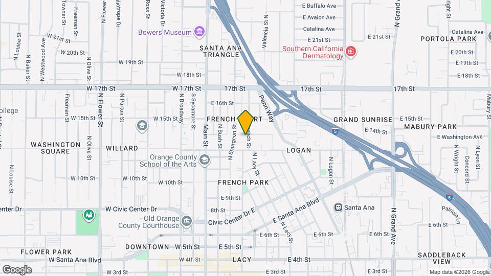 1324-1330 French St Map and Location Details