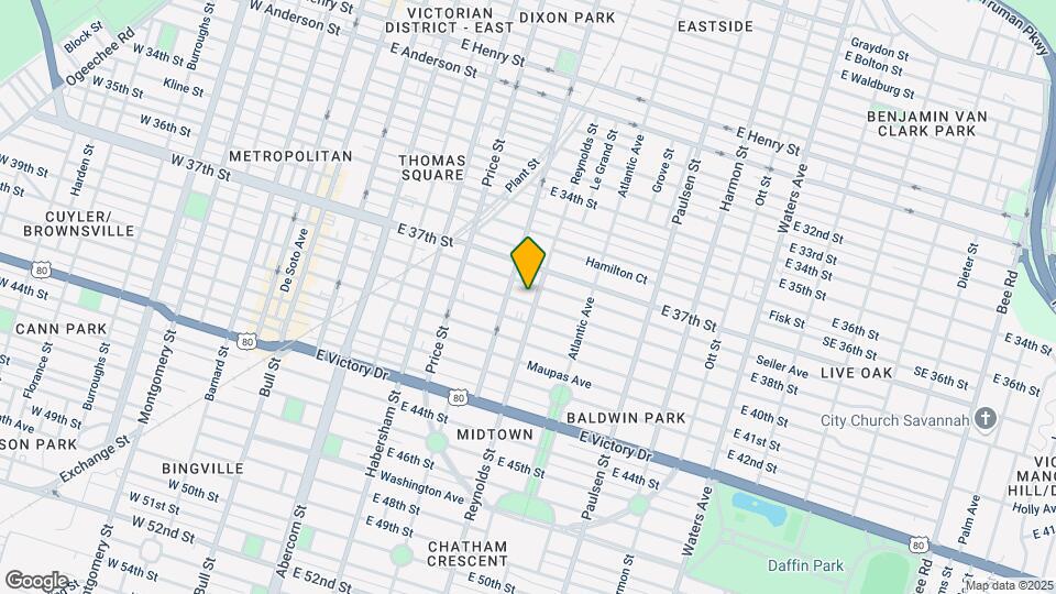 612 E 38th St Map and Location Details