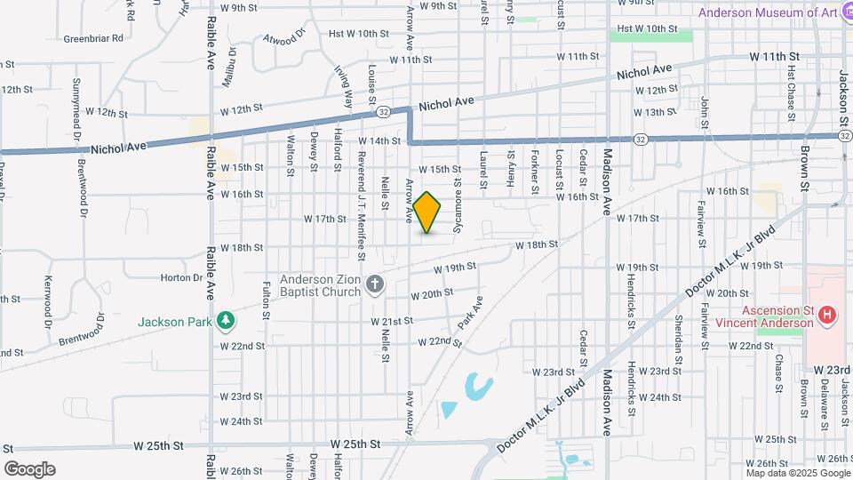 1640 W 18th St Map and Location Details