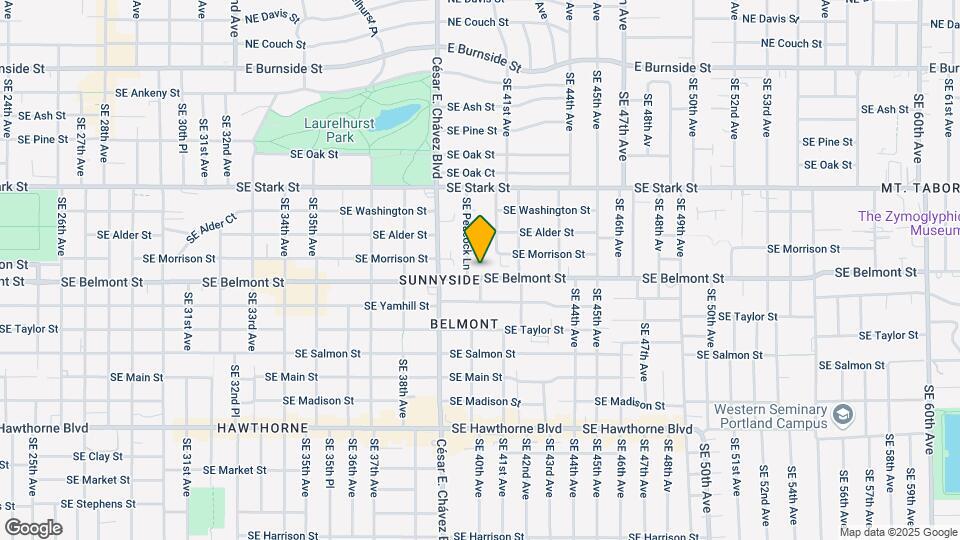 4021 SE Belmont St Map and Location Details