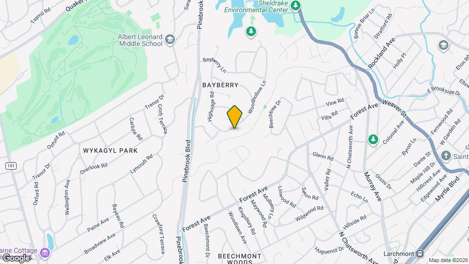 25 Woodhollow Ln Map and Location Details