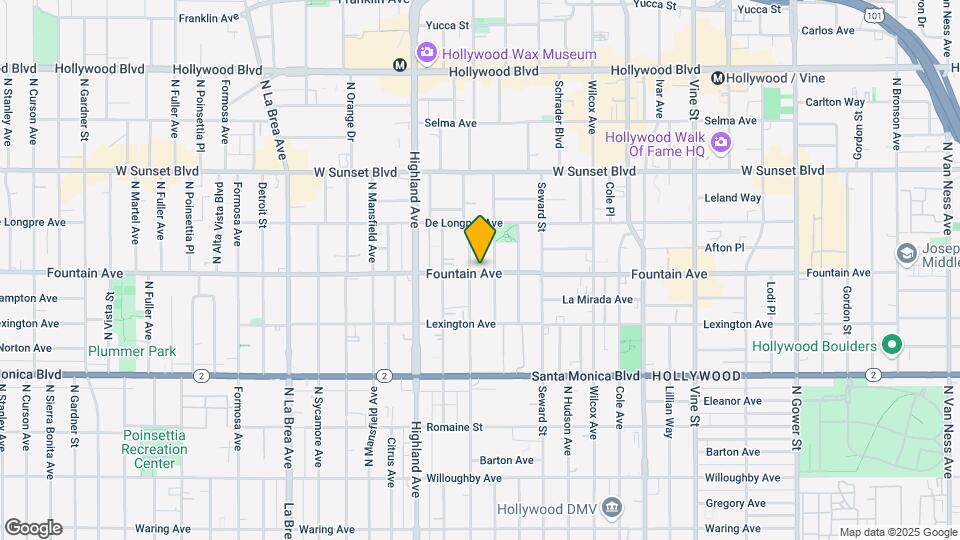 6681 Fountain Ave Map and Location Details