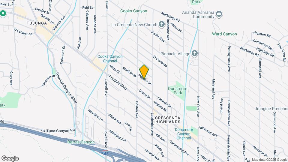 3730 Pontiac St Map and Location Details